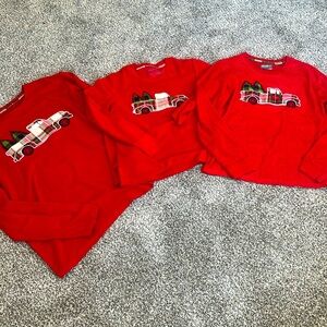 3 Christmas PJs Pajamas Shirts